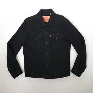 NWOT Levi's Black Denim Jacket - Men's S